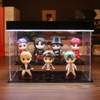 Complete seven-member streetwear mini figure set with individual bases