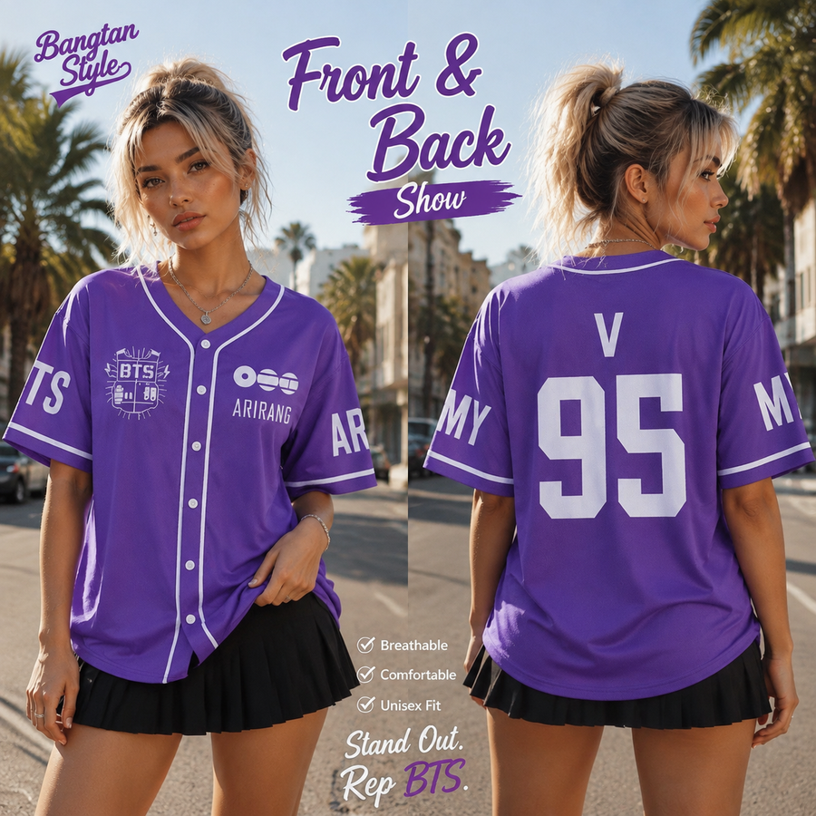 BTS ARIRANG 7 Members Baseball Jersey