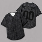 Grey custom baseball jersey with personalized name and number displayed on the back