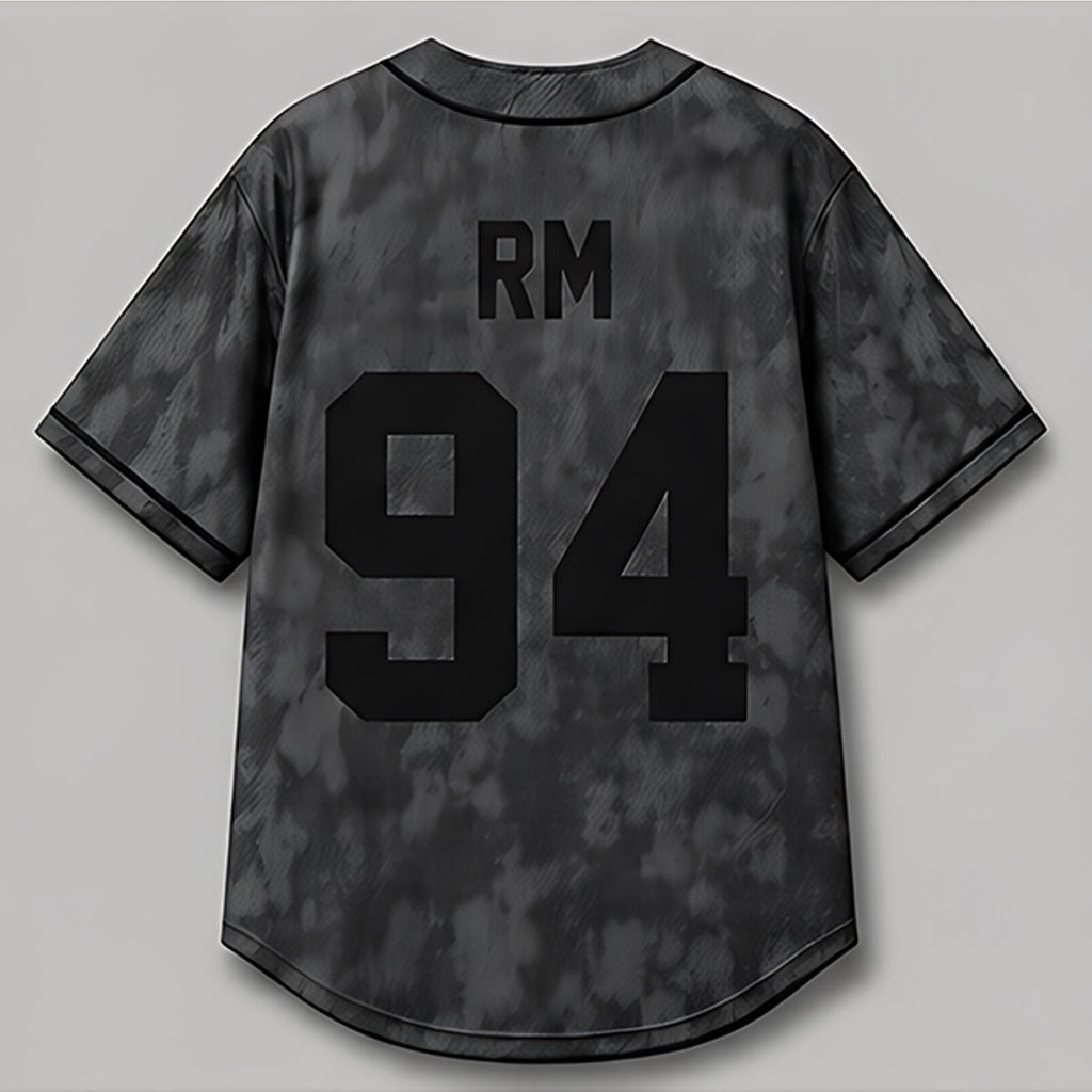 Grey jersey with J-Hope 94 shown on a dress form