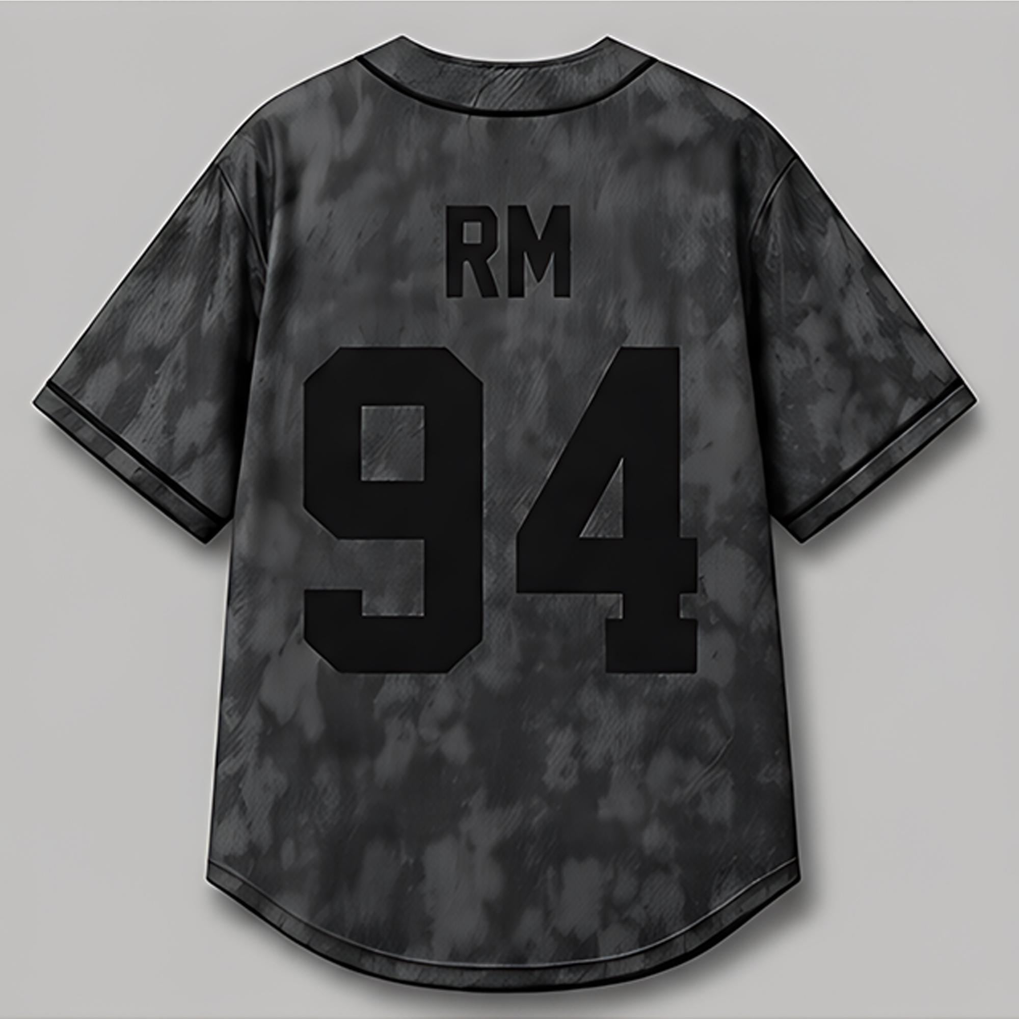 Grey jersey with J-Hope 94 shown on a dress form